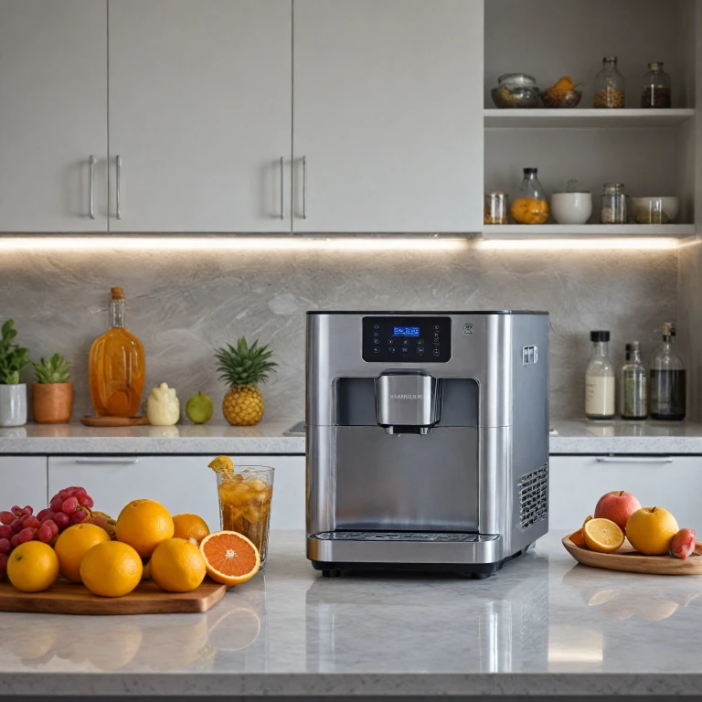 The Euhomy Countertop Ice Maker with Convenient Handle