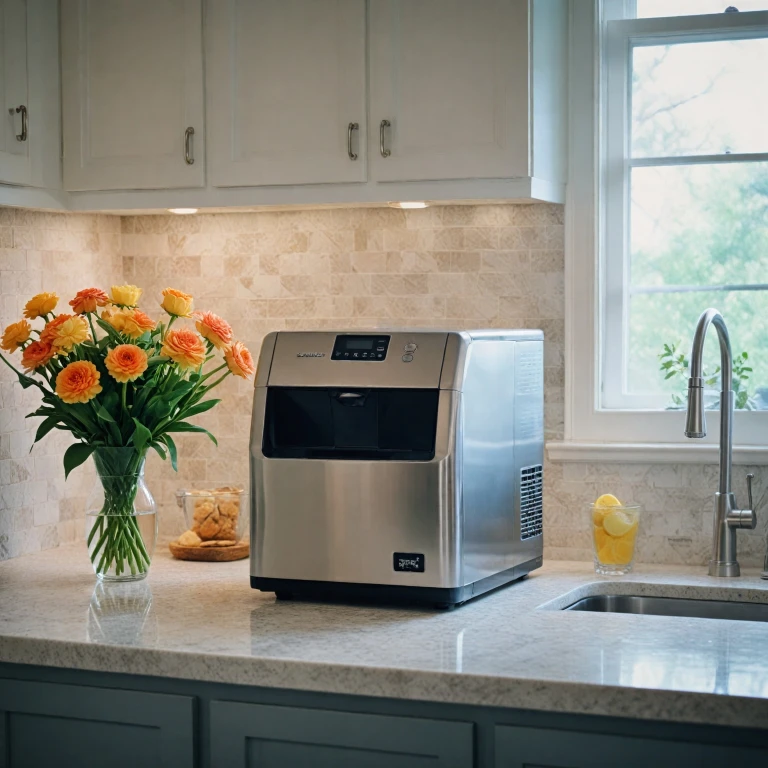 Experience the Convenience of the Kndko Nugget Ice Maker Countertop with Handle