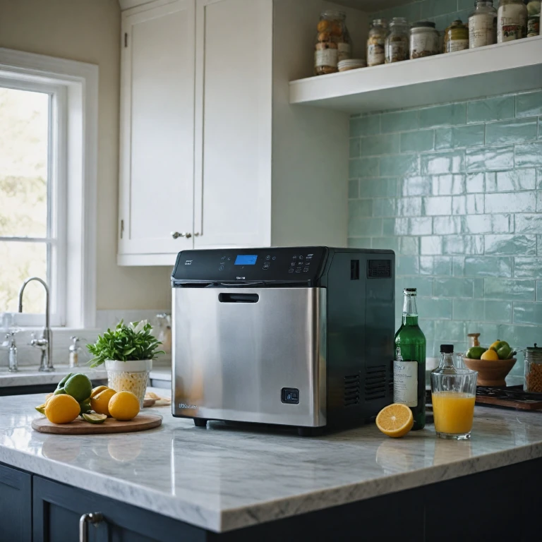 Efficient Ice Making with a 26 lb Countertop Ice Maker Featuring Self-Cleaning